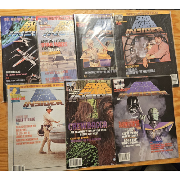Star Wars Insider Issues 23-29 (Lot of 7) Fan Club EUC